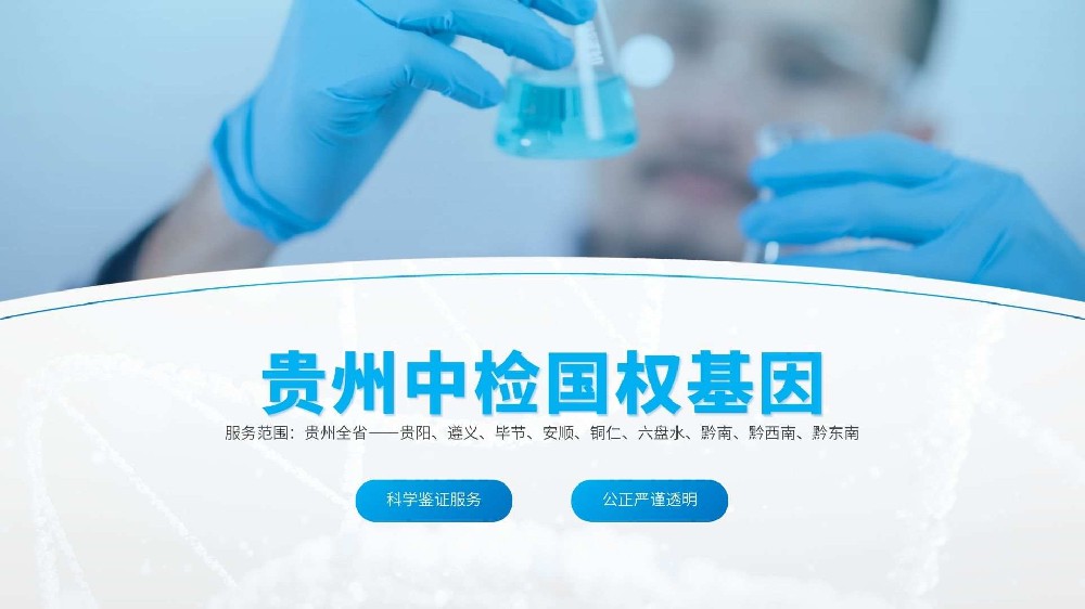 在贵阳2024年亲子鉴定价格标准?