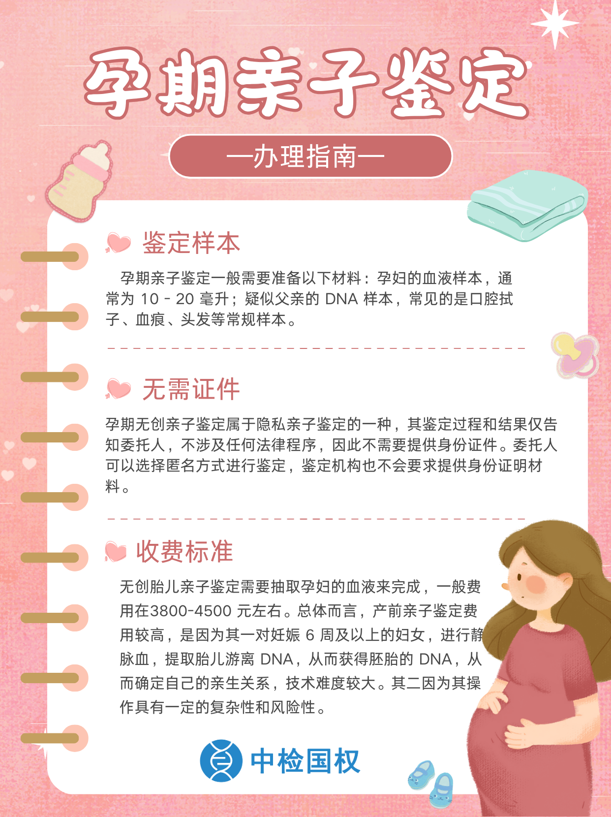 胎儿无创亲子鉴定的原理和方法（孕期无创亲子鉴定两次）