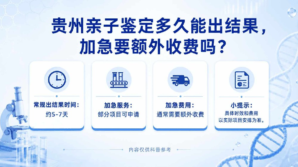 贵阳孕期亲子鉴定检测结果靠谱吗？